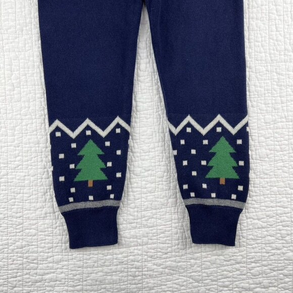 Hanna Andersson Tannenbaum Sweater Leggings In Navy - Picture 3 of 9